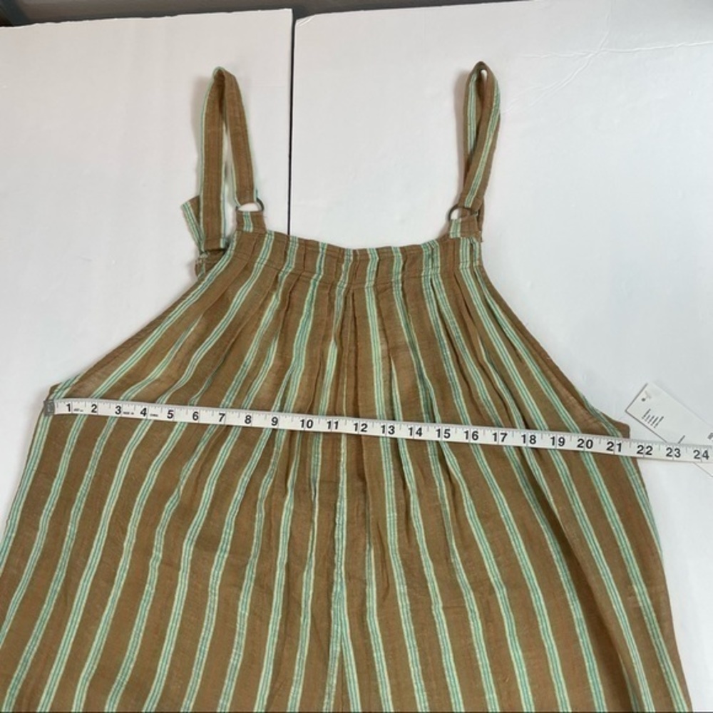 UO‎ Out From Under Tan Brown Jaden Striped Scoop Back Wide Leg Jumpsuit Onesie - Picture 17 of 17